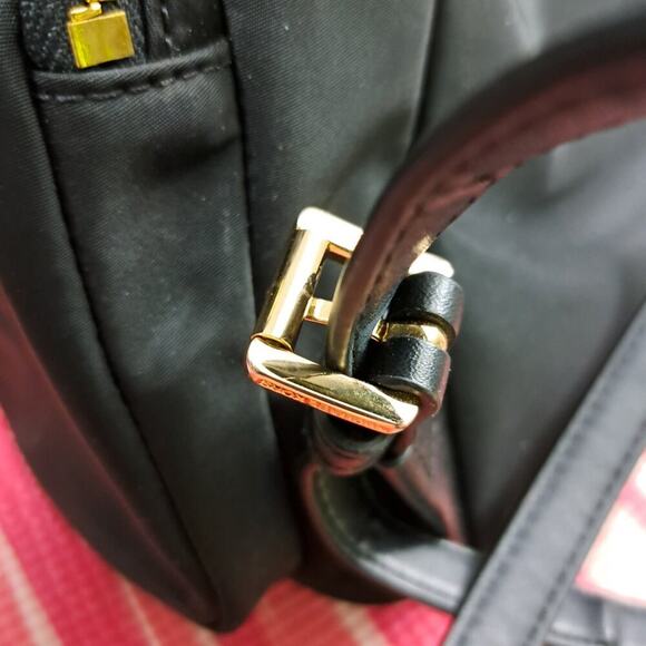 Michael Kors Large Abbey Cargo Nylon Drawstring Backpack Black - Picture 8 of 11